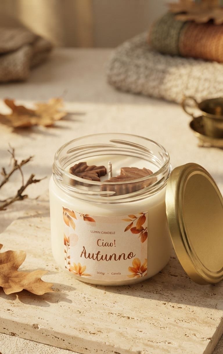 Dolce Autunno 300 g — vela artesanal Lumin Candele